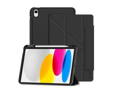 Capa Tech-Protect SC Pen Origami para iPad 10.9" 2022/2025 - Preta