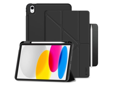 Capa Tech-Protect SC Pen Origami para iPad 10.9" 2022/2025 - Preta