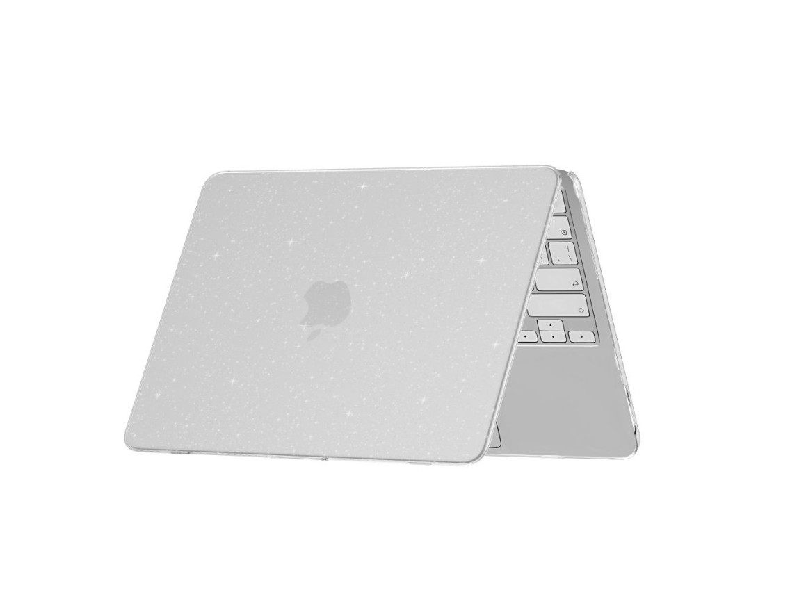 Tech-Protect SmartShell Case for MacBook Neo 13" 2026 - Clear-Glitter