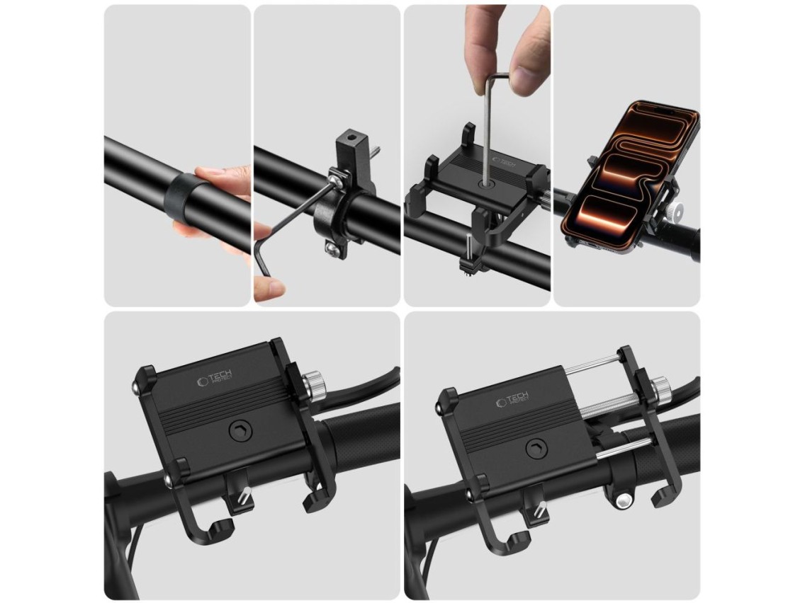 Suporte de guid�o Tech-Protect V5 - Preto