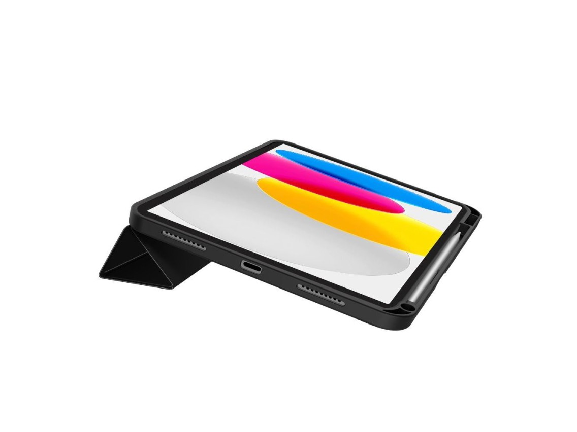 Funda Tech-Protect SC Pen Origami para iPad de 10,9" (2022/2025) - Negra