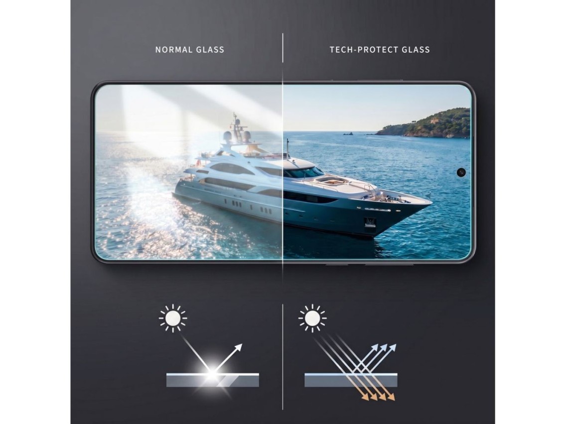 Tech-Protect Quick Set AR+ Anti-Reflective Glass for Samsung Galaxy S26+ - Black