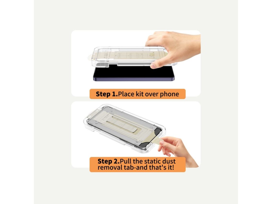 Tech-Protect Quick Set AR+ Anti-Reflective Glass for Samsung Galaxy S26+ - Black