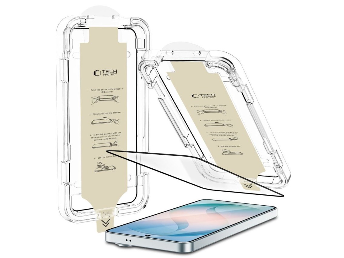 Tech-Protect Quick Set AR+ Anti-Reflective Glass for Samsung Galaxy S26+ - Black