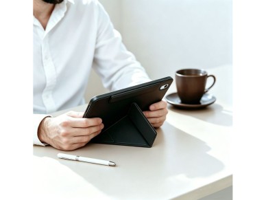 Capa Tech-Protect SC Pen Origami para iPad 10.9" 2022/2025 - Preta