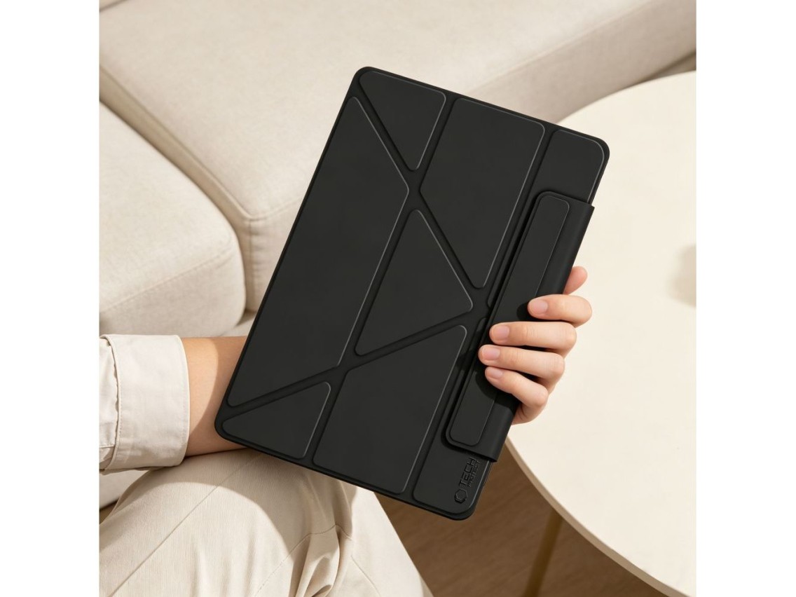 Funda Tech-Protect SC Pen Origami para iPad de 10,9" (2022/2025) - Negra