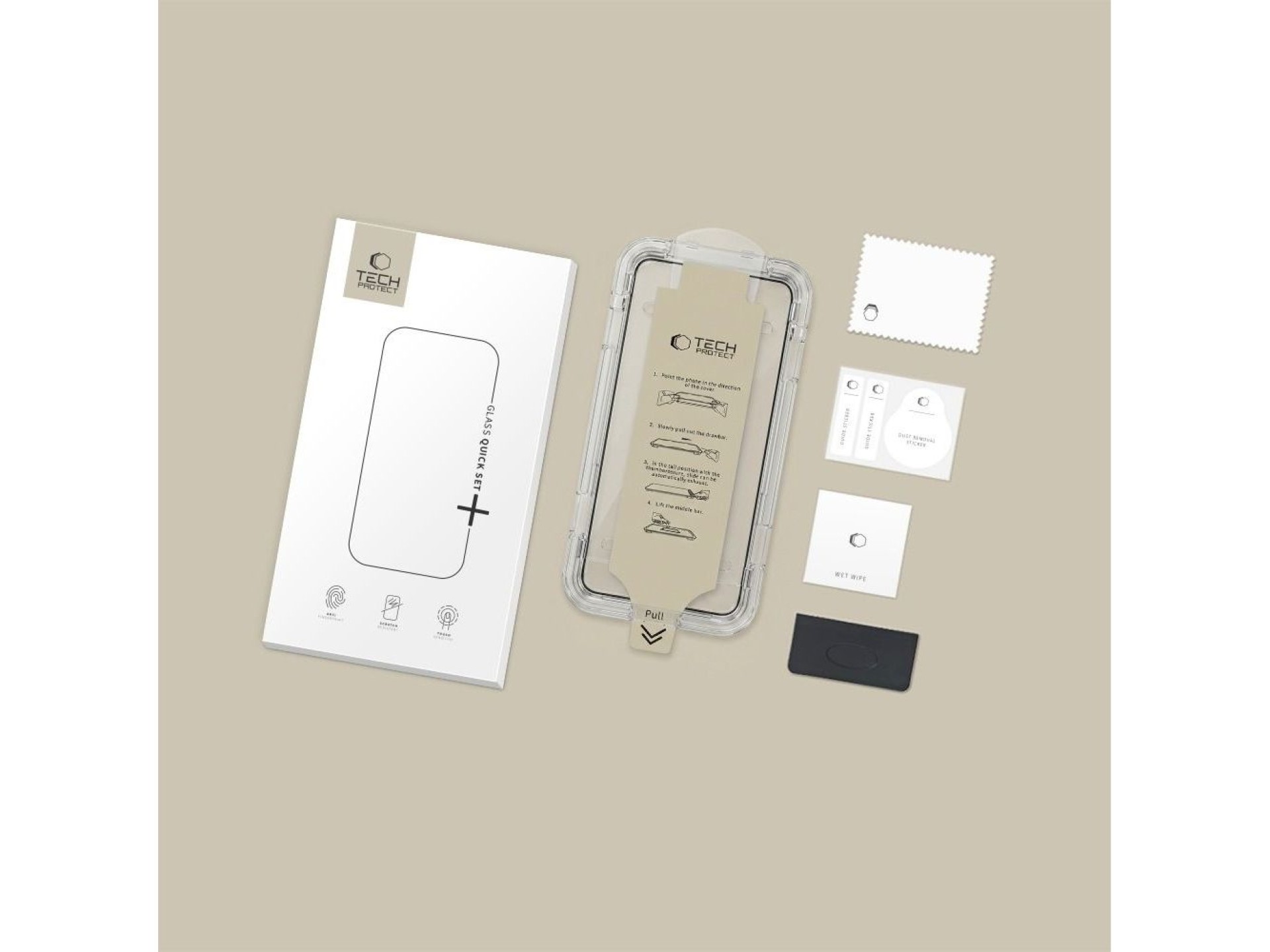 Protector de pantalla Tech-Protect Quick Set AR+ de cristal antirreflectante para Samsung Galaxy S26