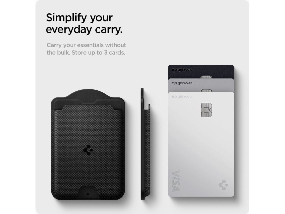 Carteira Magnética para Celular Spigen Urban Fit MagSafe - Preta