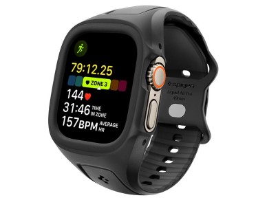 Correa Spigen Liquid Air Pro para Apple Watch Ultra de 49 mm - Negra Correa Spigen Liquid Air Pro para Apple Watch Ultra de 49 mm - Negra