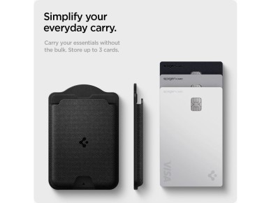 Carteira Magn�tica para Celular Spigen Urban Fit MagSafe - Preta
