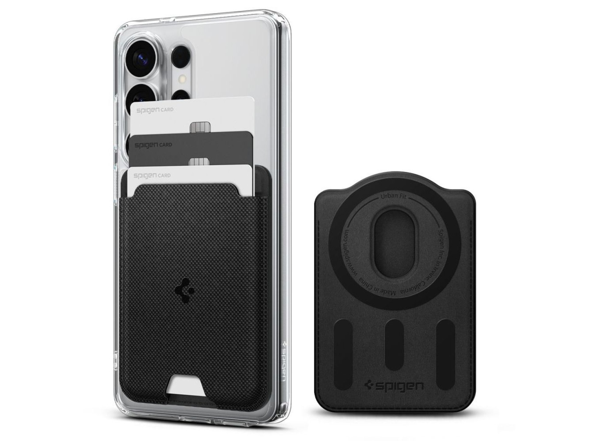 Carteira Magnética para Celular Spigen Urban Fit MagSafe - Preta