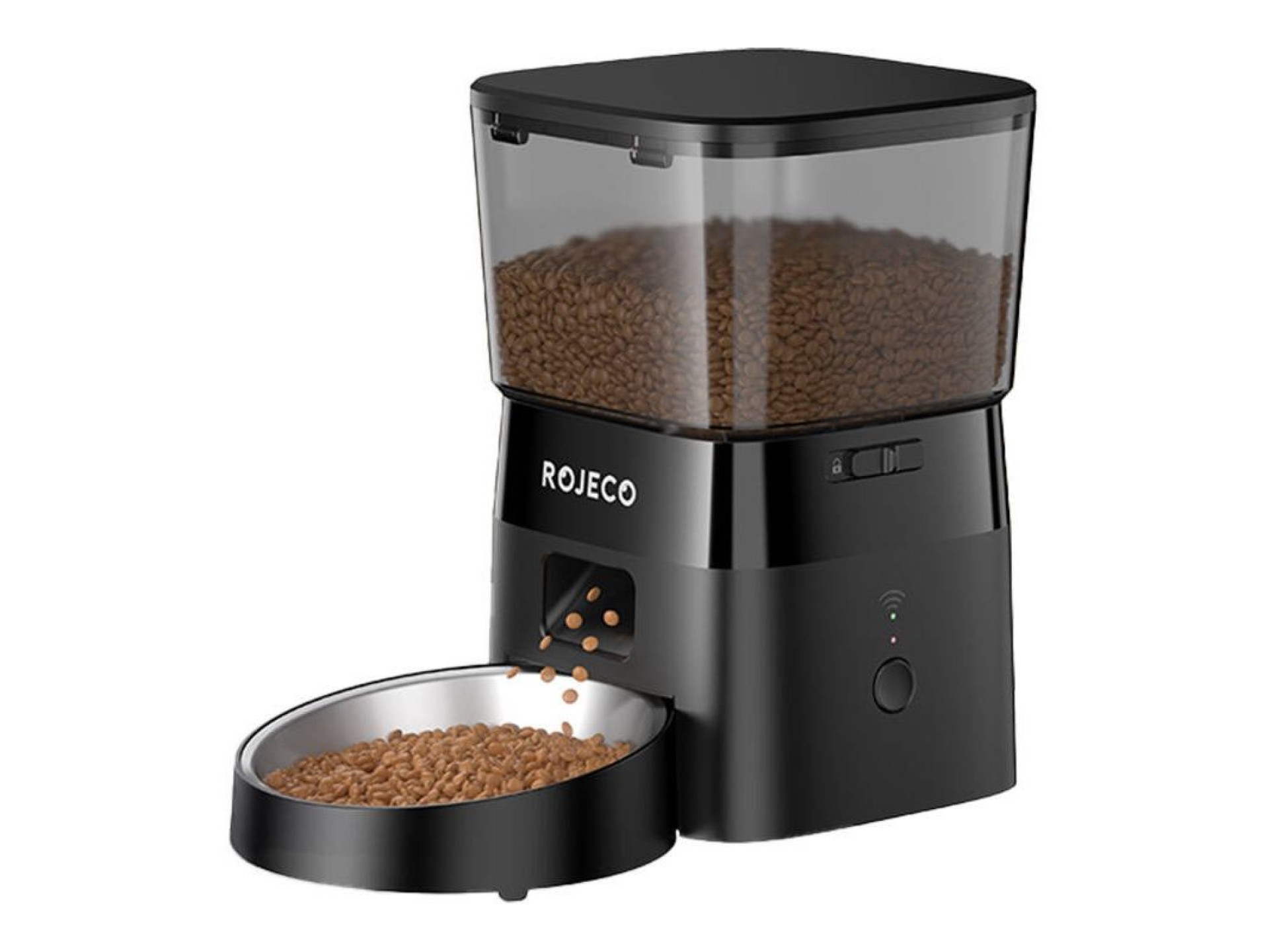 Rojeco 2L Automatic Pet Feeder WiFi Version (Black)