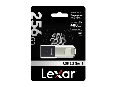 Memoria USB Lexar Fingerprint F35pro 3.2 de 256 GB