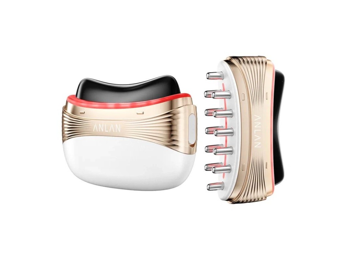 Massageador facial e de cabe�a 2 em 1 ANLAN 02-AGSY53-02A