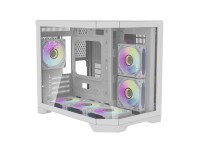 Gabinete para computador Darflash FT418 + 6 ventoinhas aRGB (branco) Gabinete para computador Darflash FT418 + 6 ventoinhas aRGB (branco)