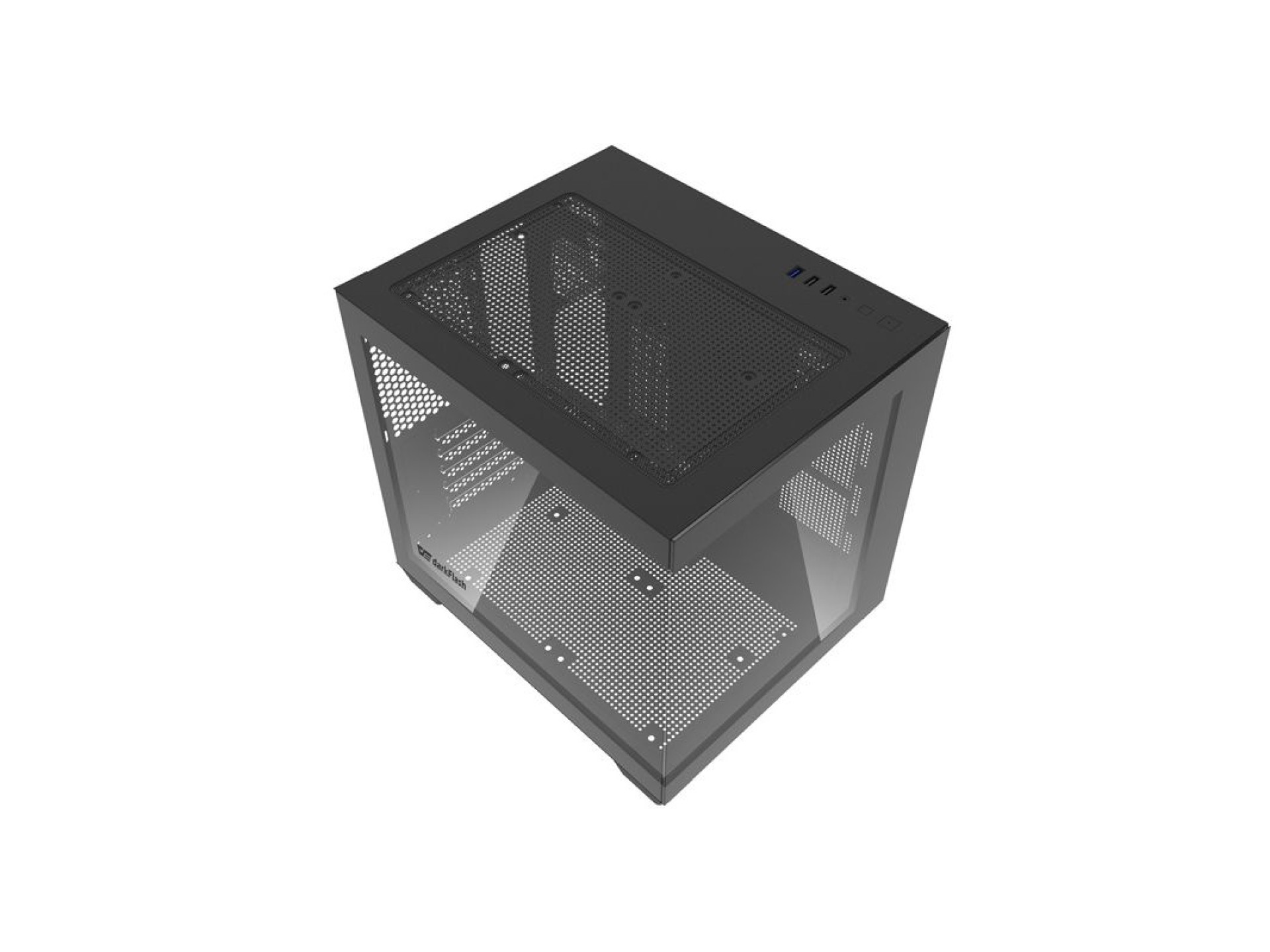 Gabinete para computador Darkflash C275P sem ventoinhas (Preto)