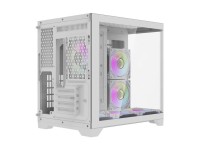 Gabinete para computador Darflash FT418 + 6 ventoinhas aRGB (branco) Gabinete para computador Darflash FT418 + 6 ventoinhas aRGB (branco)