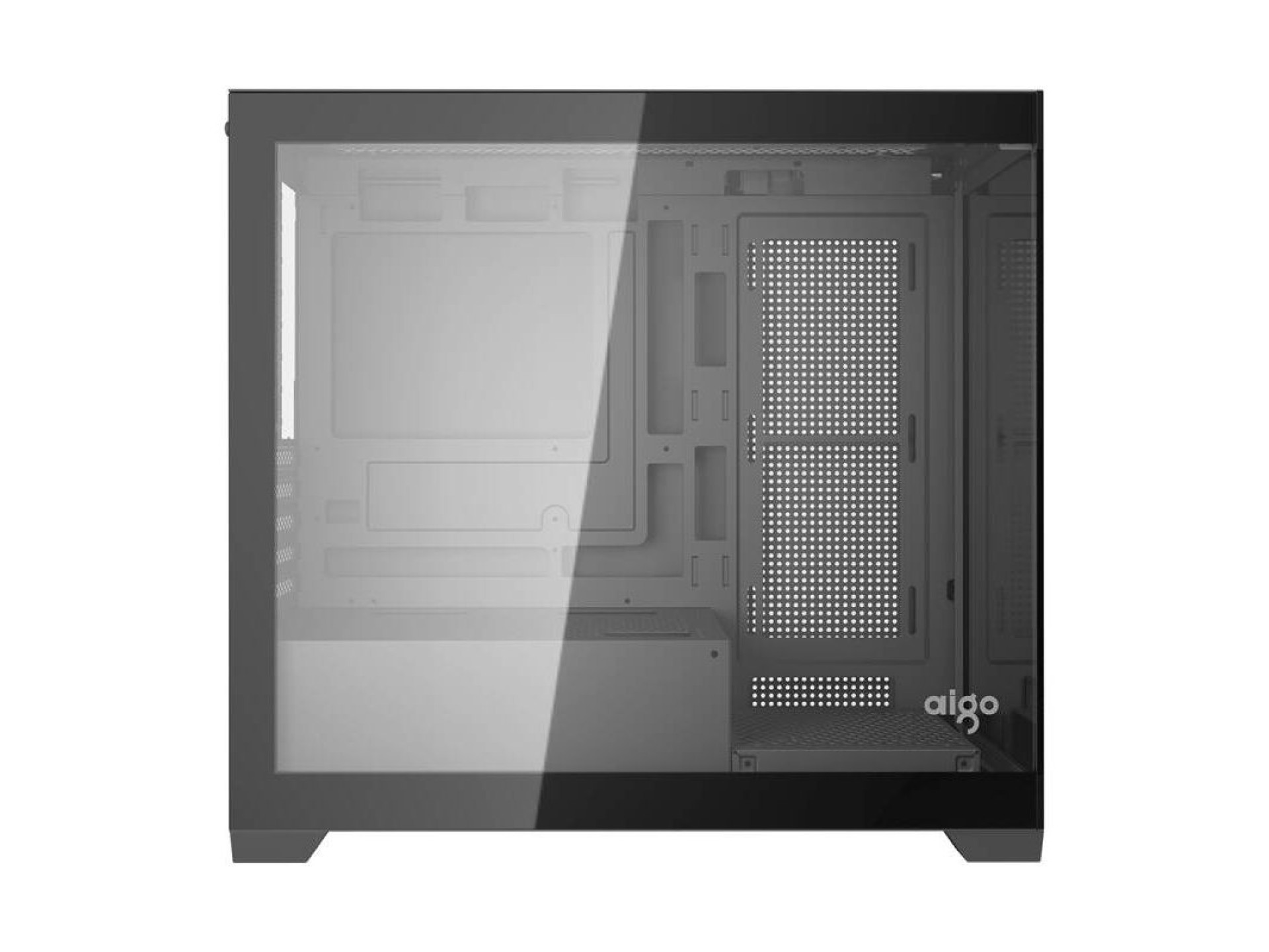 Gabinete Darkflash C218M + 6 ventoinhas ARGB (preto)
