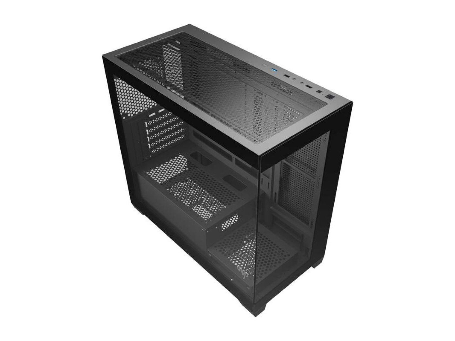Gabinete Darkflash C218M + 6 ventoinhas ARGB (preto)