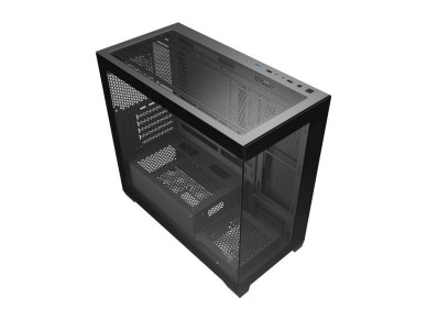 Gabinete Darkflash C218M + 6 ventoinhas ARGB (preto)
