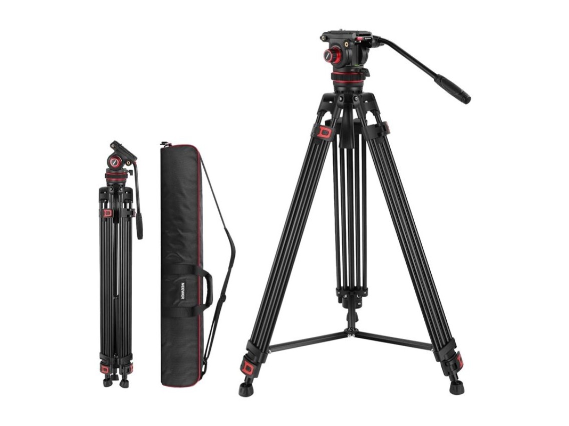 Neewer TP75 Adjustable Tripod with Oil-Damped Head