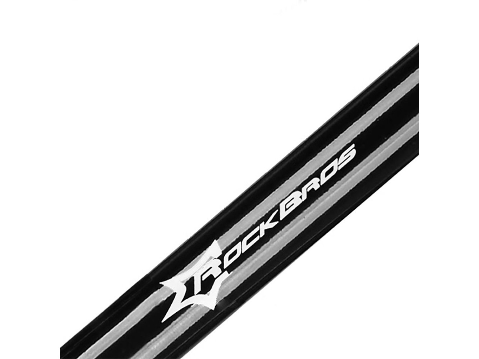 Bomba de pie Rockbros GP6532B con manómetro - Negra y naranja