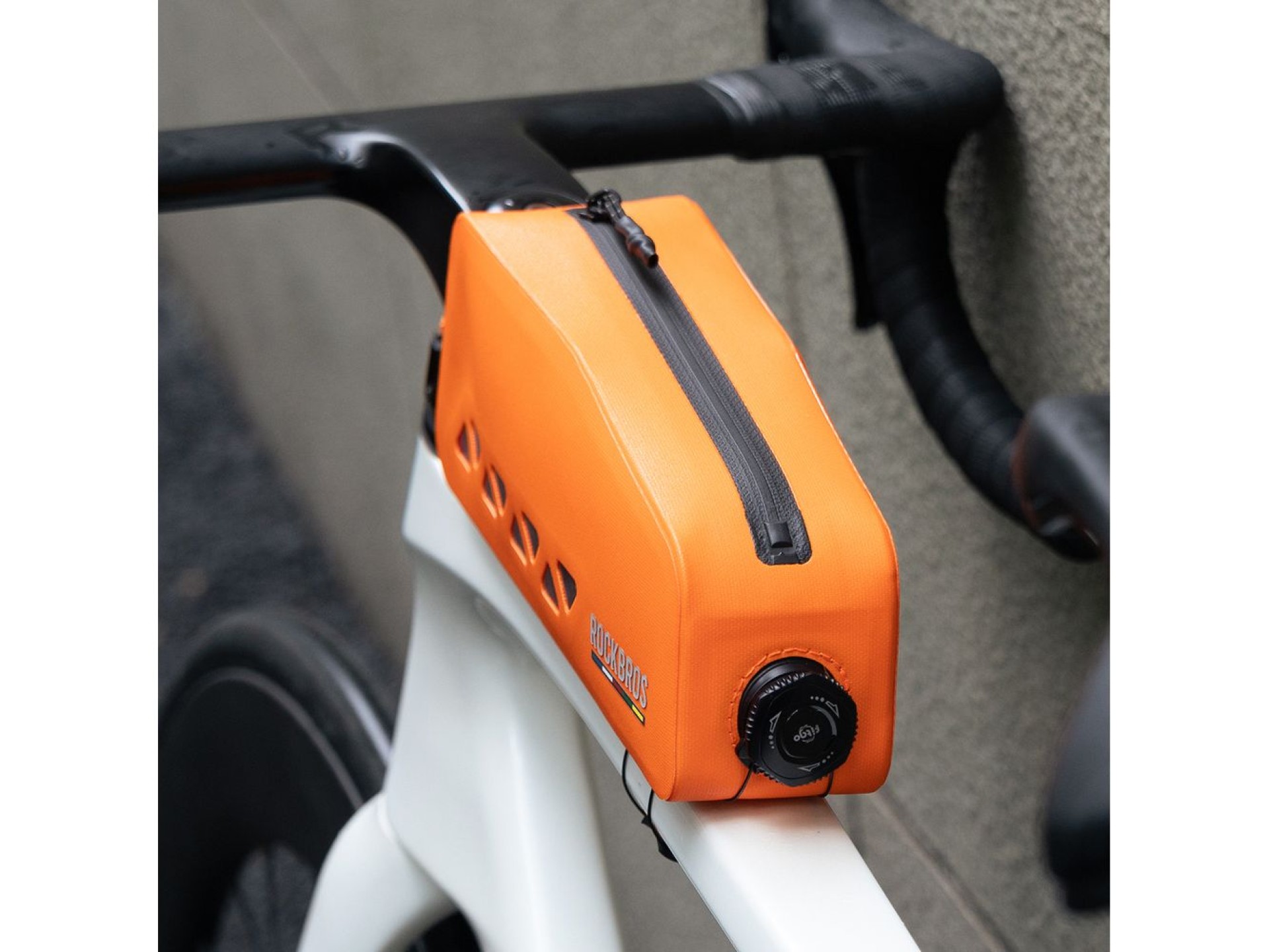 Bolsa de quadro impermeável Rockbros ROAD TO SKY AS-142 1L - Laranja