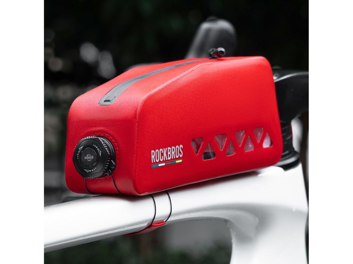 Bolsa impermeable para cuadro Rockbros ROAD TO SKY AS-142 de 1 litro - Roja