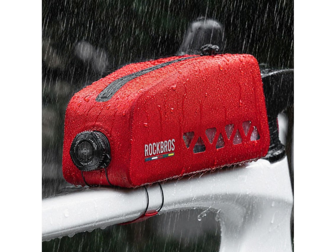 Bolsa impermeable para cuadro Rockbros ROAD TO SKY AS-142 de 1 litro - Roja