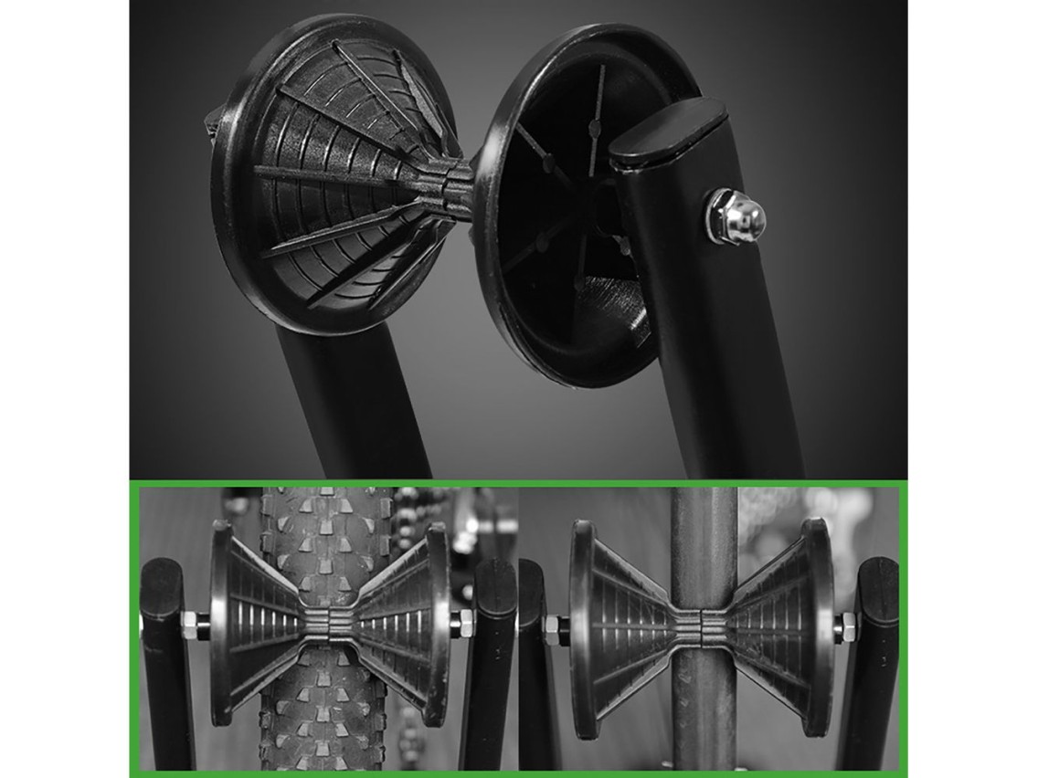Suporte dobrável para bicicleta Rockbros T30, para roda dianteira ou traseira, compatível com rodas