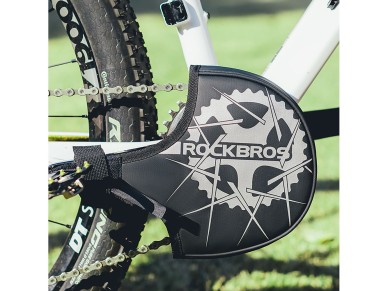 Capa de transporte para pedivela Rockbros D76 - Preto e cinza Capa de transporte para pedivela Rockbros D76 - Preto e cinza