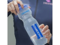Garrafa de bicicleta Rockbros de 750 ml - Transparente com bocal azul Garrafa de bicicleta Rockbros de 750 ml - Transparente com bocal azul