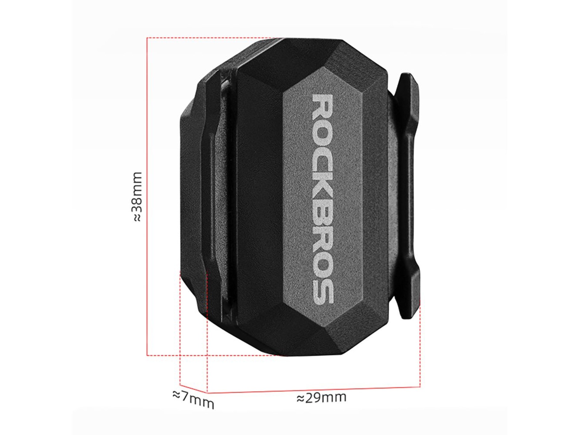 Sensor de velocidade ou cadência 2 em 1 Rockbros C3 ANT+/Bluetooth - Preto