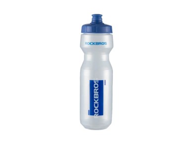 Rockbros 750 ml Bicycle Bottle - Transparent with Blue Mouthpiece Rockbros 750 ml Bicycle Bottle - Transparent with Blue Mouthpiece