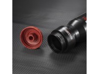 Garrafa de bicicleta Rockbros de 750 ml - Preta transparente com bocal vermelho Garrafa de bicicleta Rockbros de 750 ml - Preta transparente com bocal vermelho