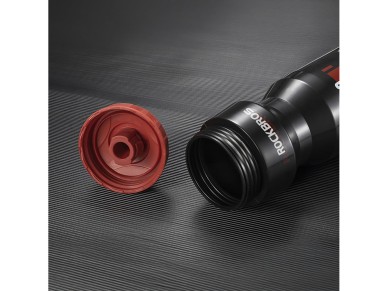 Botella para bicicleta Rockbros de 750 ml - Negra transparente con boquilla roja Botella para bicicleta Rockbros de 750 ml - Negra transparente con boquilla roja