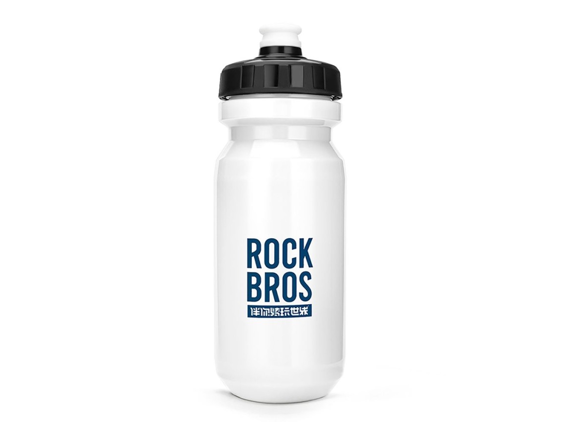Garrafa de bicicleta Rockbros 600 ml - Branca