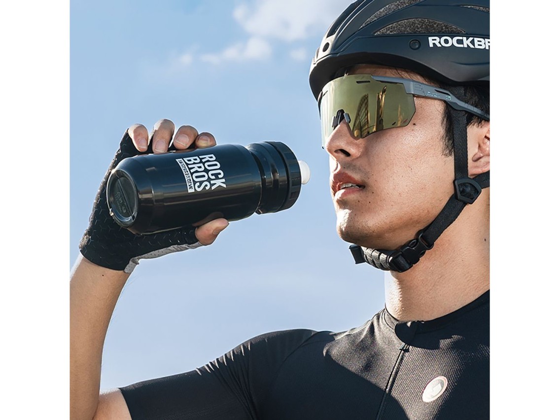 Botella para bicicleta Rockbros de 600 ml - Negra