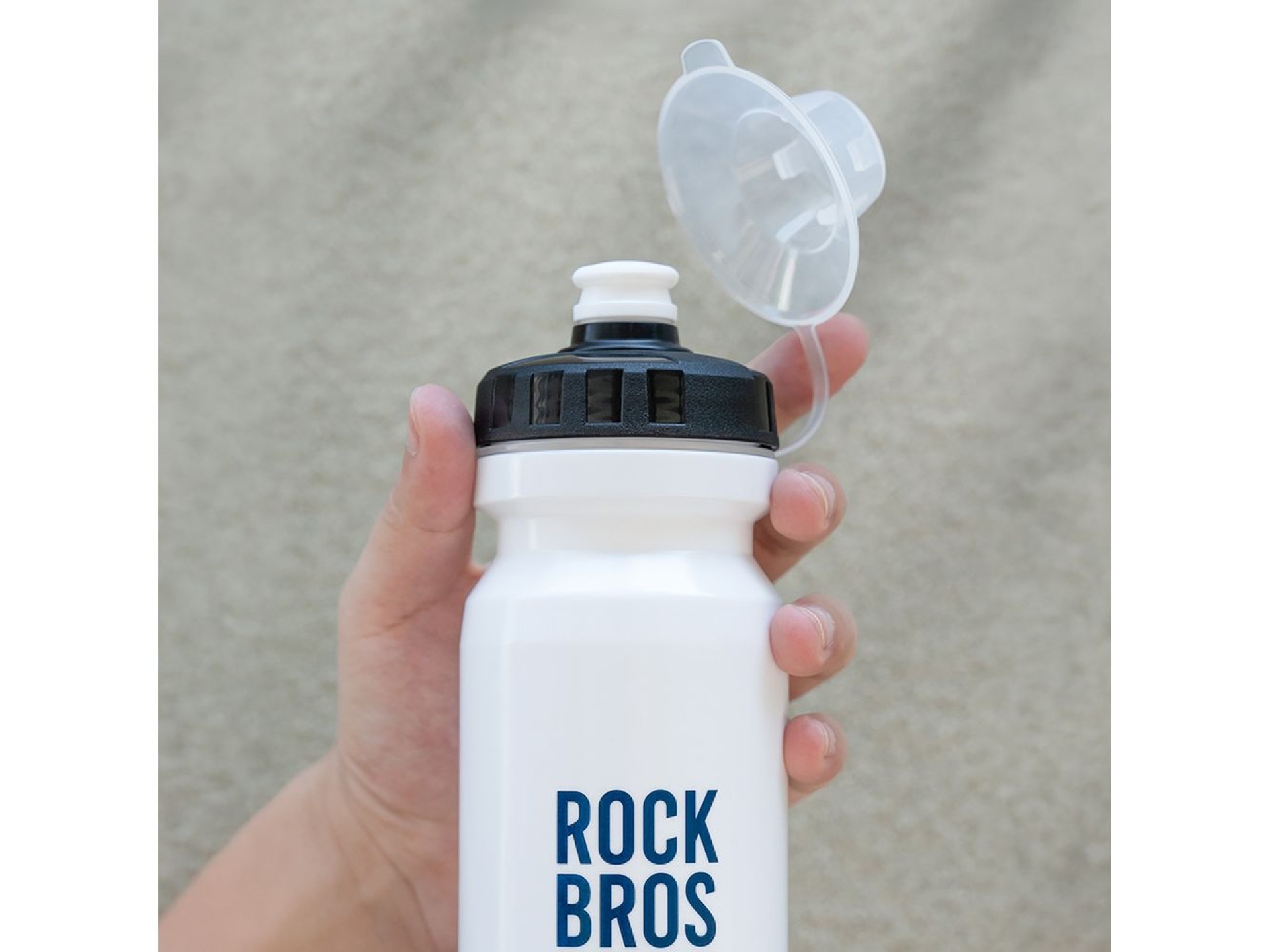 Botella para bicicleta Rockbros de 600 ml - Blanca