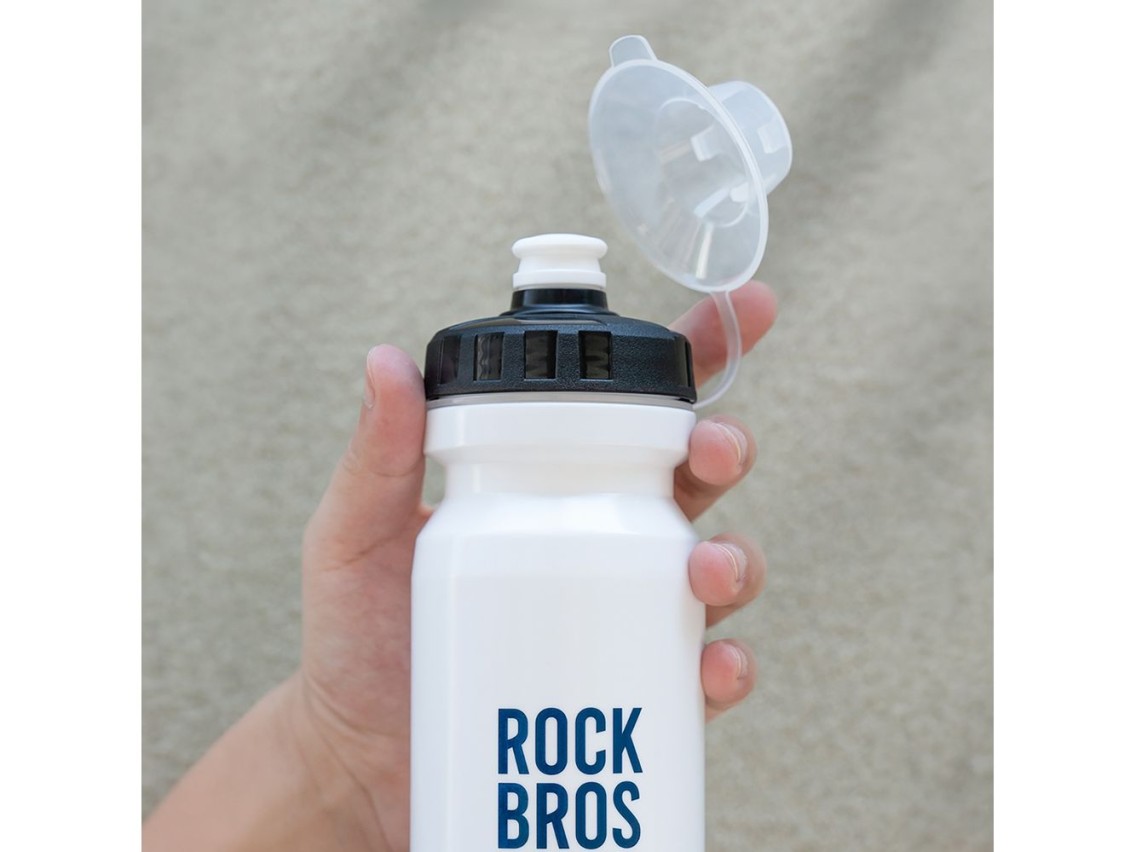 Botella para bicicleta Rockbros de 600 ml - Blanca