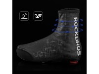 Cubrezapatos impermeables y resistentes al viento Rockbros LF1081, talla 42-46 cm - Negro Cubrezapatos impermeables y resistentes al viento Rockbros LF1081, talla 42-46 cm - Negro