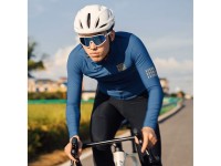 Rockbros YDWT020 Diamond cycling jersey spring/autumn/winter size M - blue