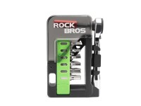 Conjunto de ferramentas para bicicleta Rockbros com mini catraca e bits - Verde translúcido Conjunto de ferramentas para bicicleta Rockbros com mini catraca e bits - Verde translúcido