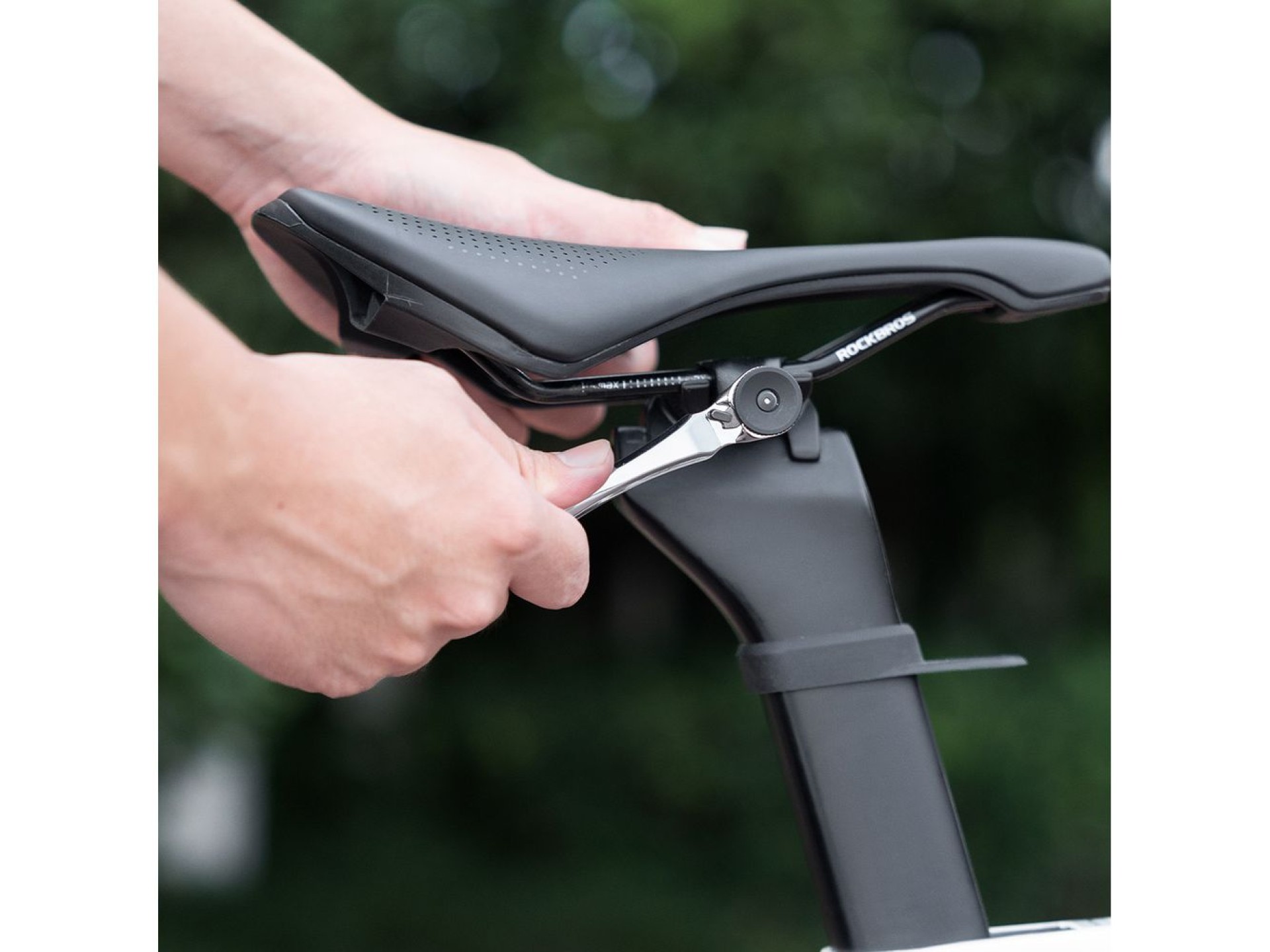 Conjunto de ferramentas para bicicleta Rockbros com mini catraca e bits - Verde translúcido