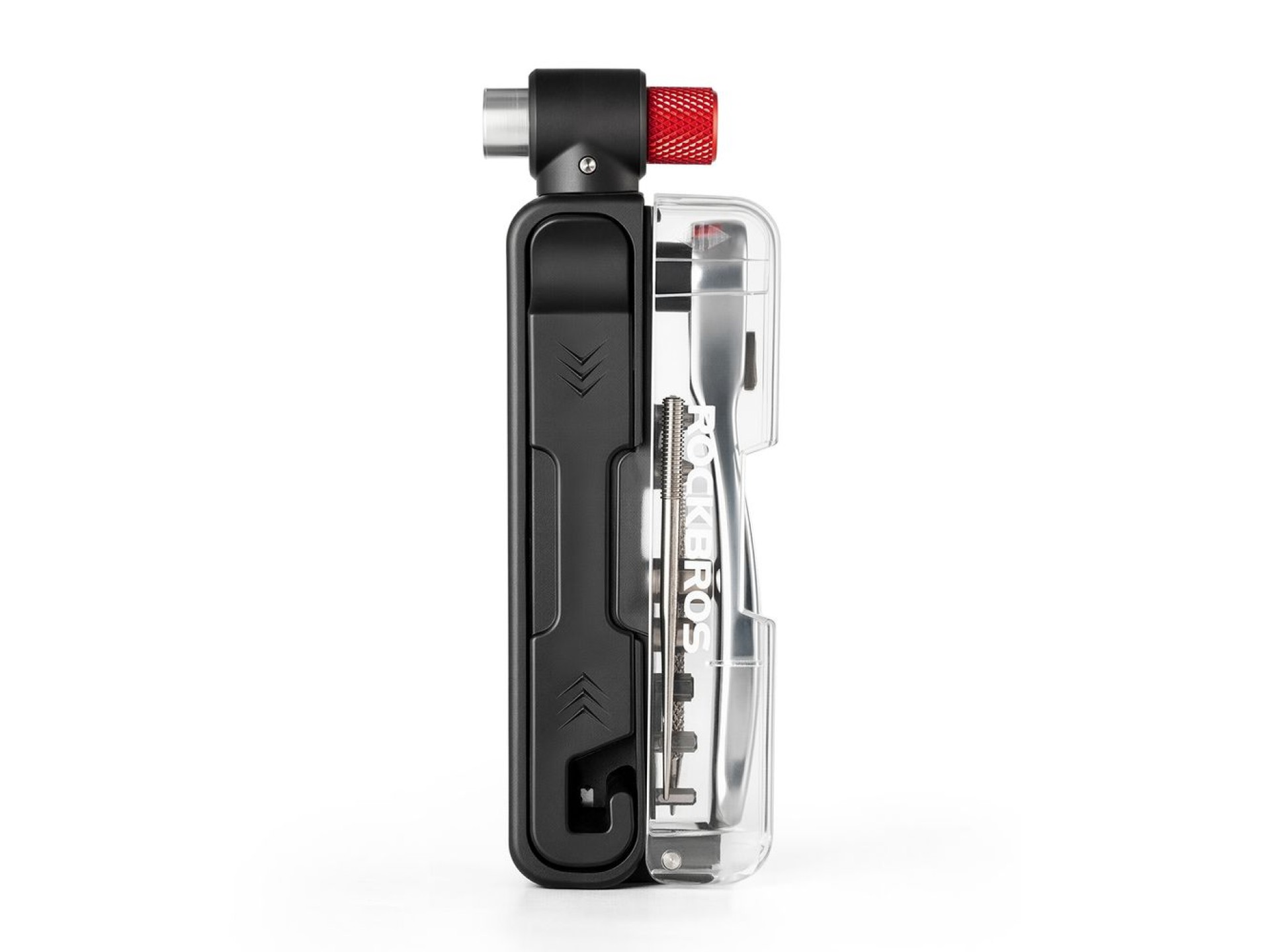 Juego de herramientas multiusos para bicicleta Rockbros con bomba de CO2 y llave de carraca - Negro