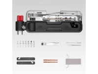 Juego de herramientas multiusos para bicicleta Rockbros con bomba de CO2 y llave de carraca - Negro Juego de herramientas multiusos para bicicleta Rockbros con bomba de CO2 y llave de carraca - Negro