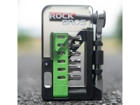 Conjunto de ferramentas para bicicleta Rockbros com mini catraca e bits - Verde translúcido Conjunto de ferramentas para bicicleta Rockbros com mini catraca e bits - Verde translúcido