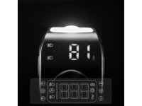 Luz dianteira para bicicleta Rockbros M8 1600lm com controle remoto, alcance de 10m, bateria recarre