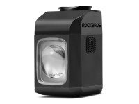 Luz dianteira para bicicleta Rockbros M8 1600lm com controle remoto, alcance de 10m, bateria recarre