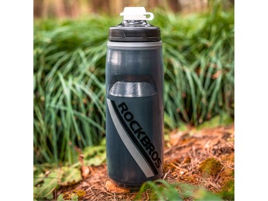 Rockbros Thermal Bike Bottle 620 ml BPA Free - Gradient Black Rockbros Thermal Bike Bottle 620 ml BPA Free - Gradient Black